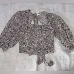 Sienna Sky Black and White Patterned Top